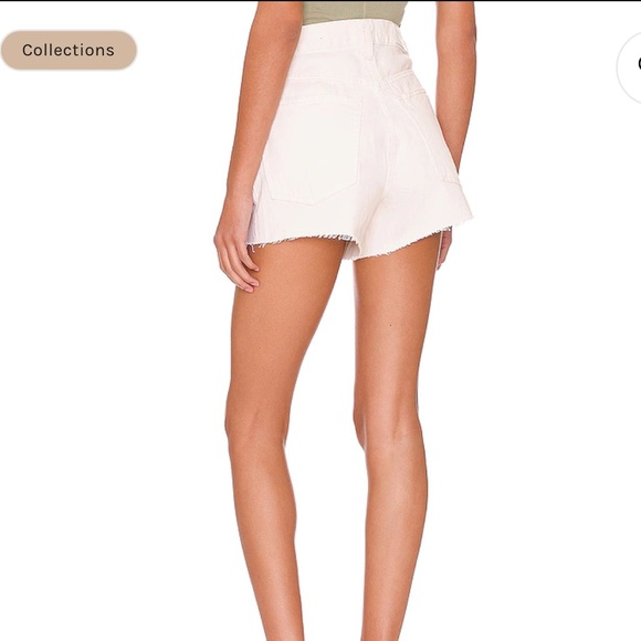 Redone Originals 90s Low Slung Short in Vintage White - Picture 2 of 11